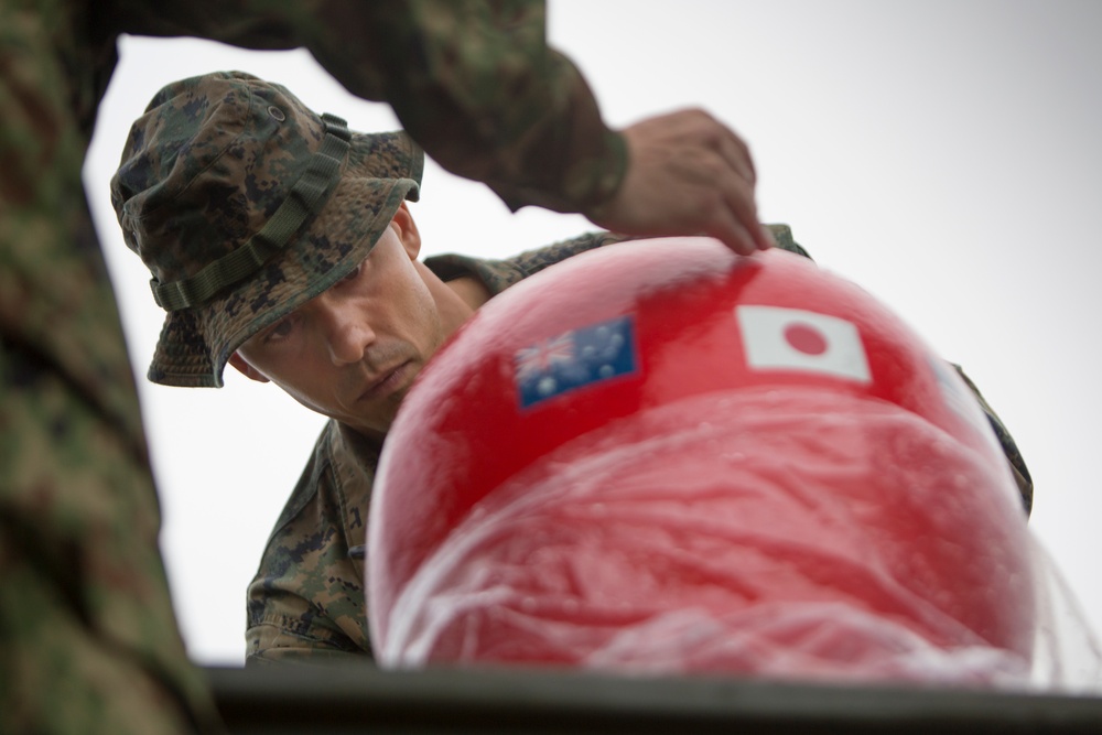 U.S. Marines participate in Southern Jackaroo opening ceremony