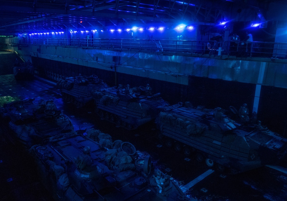 USS Harpers Ferry Conducts Well Deck Operations