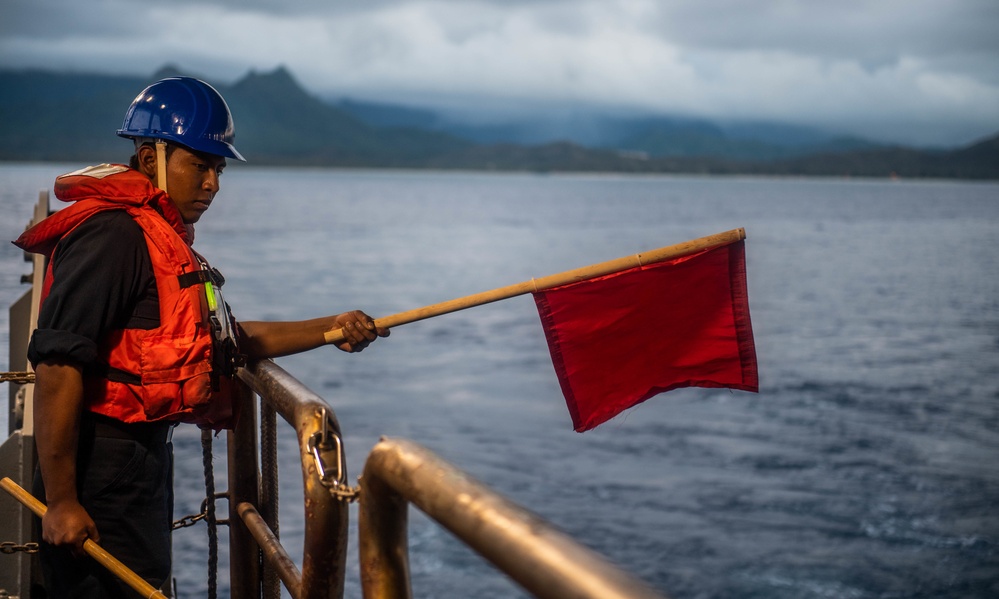 USS Harpers Ferry Conducts Well Deck Operations