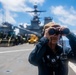 Sailor Stands Watch Aboard USS Harpers Ferry
