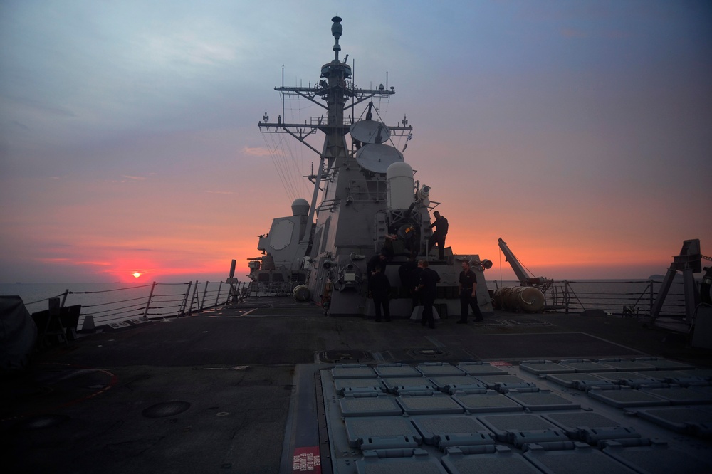DVIDS - Images - USS William P. Lawrence Transits Strait of Malacca ...