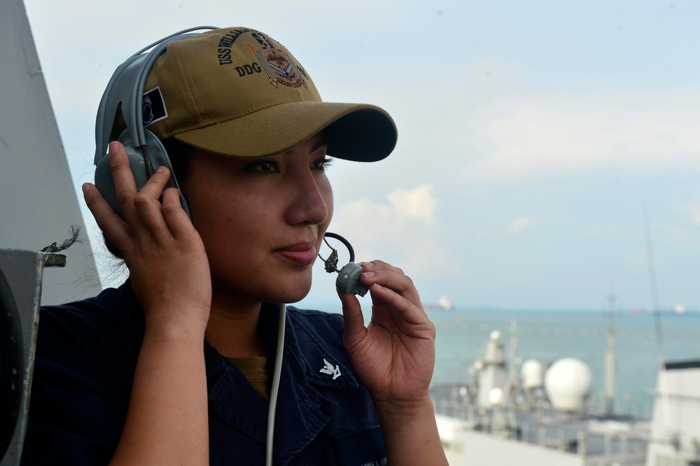 USS William P. Lawrence Underway Operations