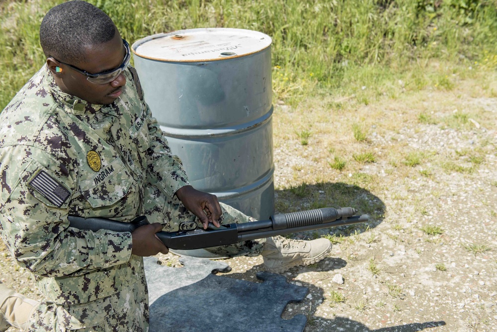 NSA Naples, Italy Conducts Weapons Qualification Course