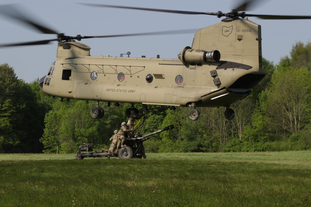 Ohio Army National Guard conducts sling load operations