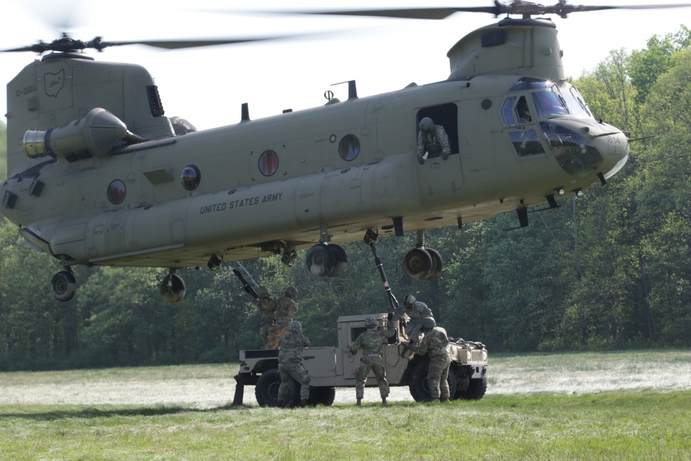 Ohio Army National Guard conducts sling load operations