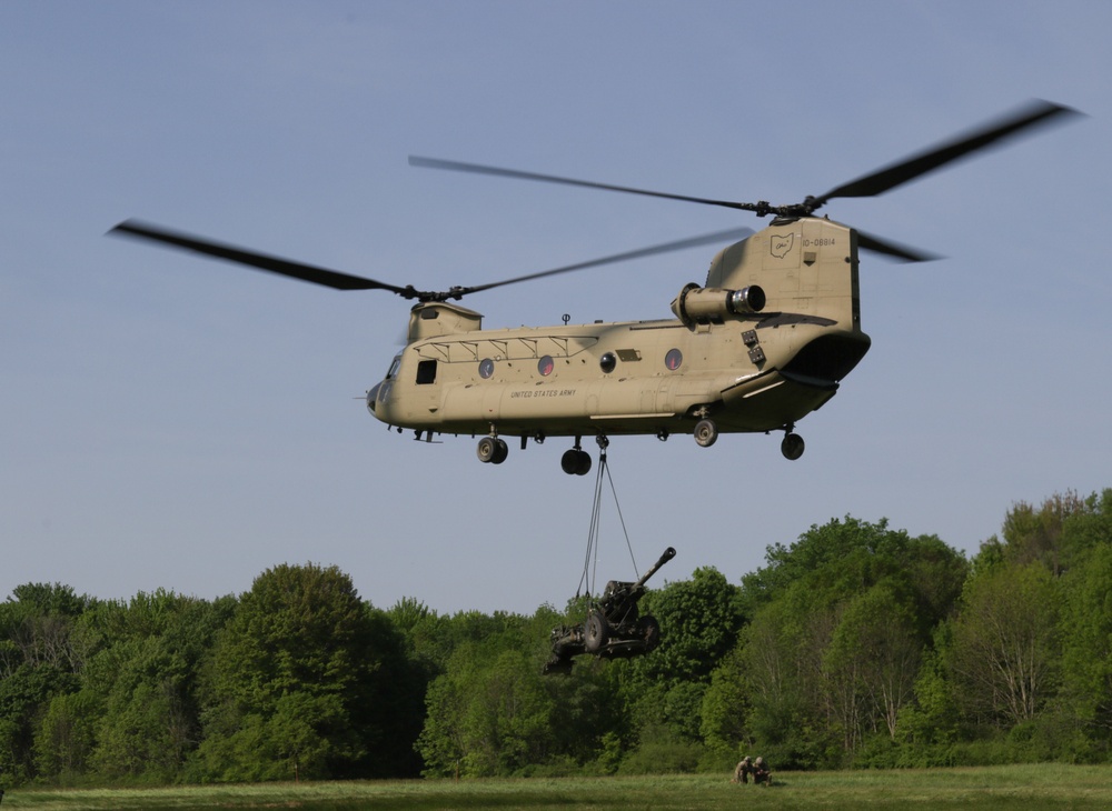 Ohio Army National Guard conducts sling load operations