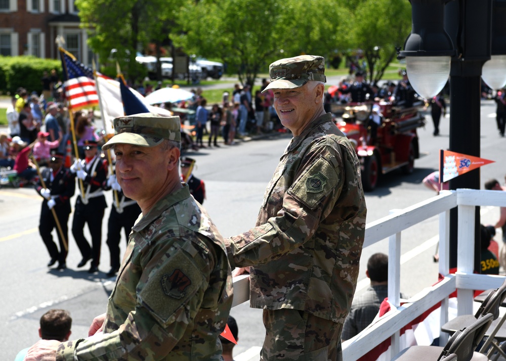 104th Fighter Wing participates in Westfield 350th Anniversary Parade