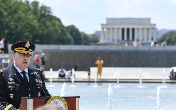 Gen. Milley at WWII Memorial