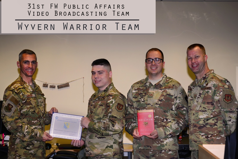 Wyvern Warrior- 31st FW Public Affairs Video Broadcasting Team