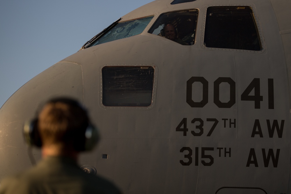 C-17A Globemaster III launches from Joint Base Charleston