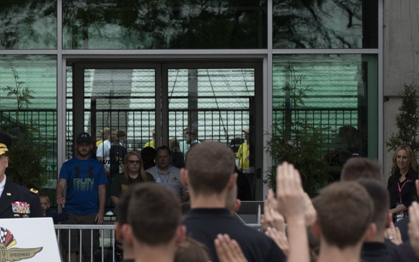 Enlistment Ceremony at Indianapolis Motor Speedway