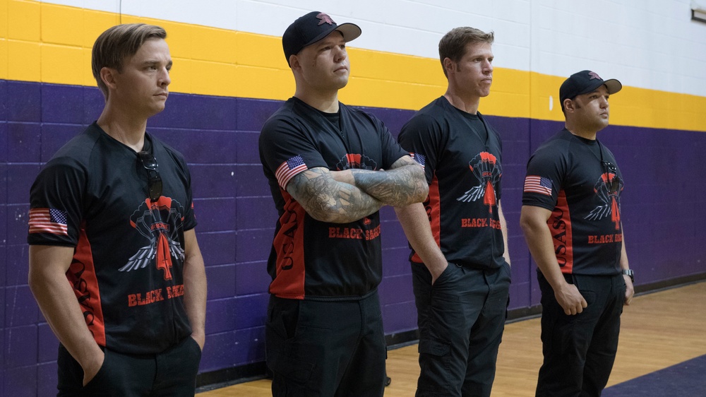 Black Daggers and F-35 Team local high schools