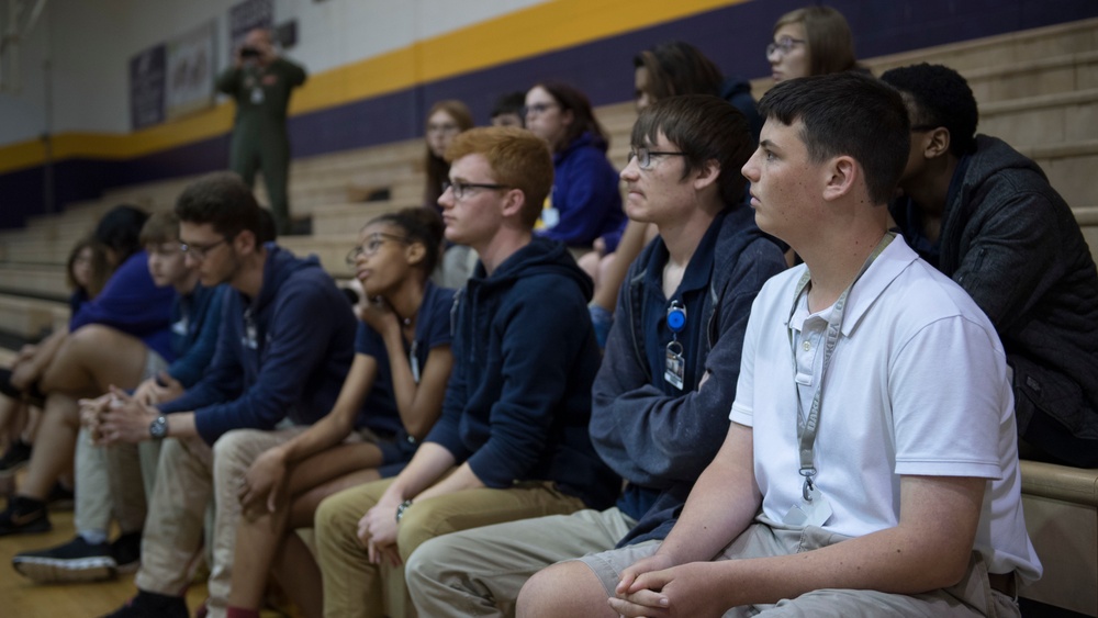 Black Daggers and F-35 Team local high schools
