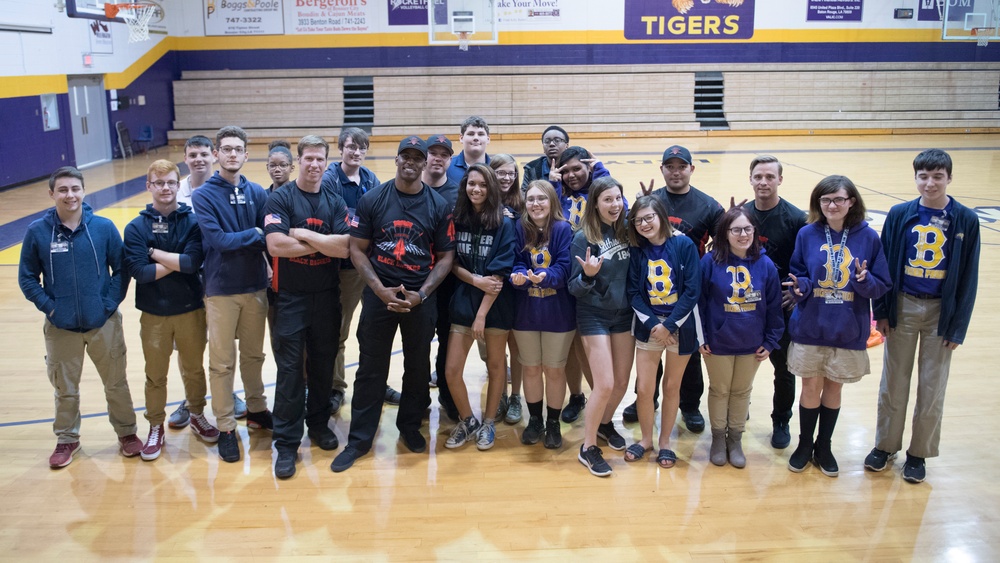 Black Daggers and F-35 Team local high schools