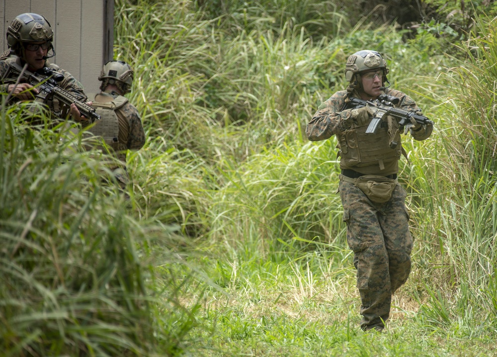 live-fire training raid at Marine Corps Base Hawaii