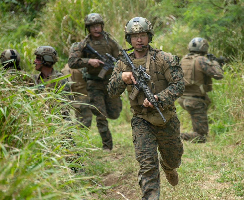 live-fire training raid at Marine Corps Base Hawaii