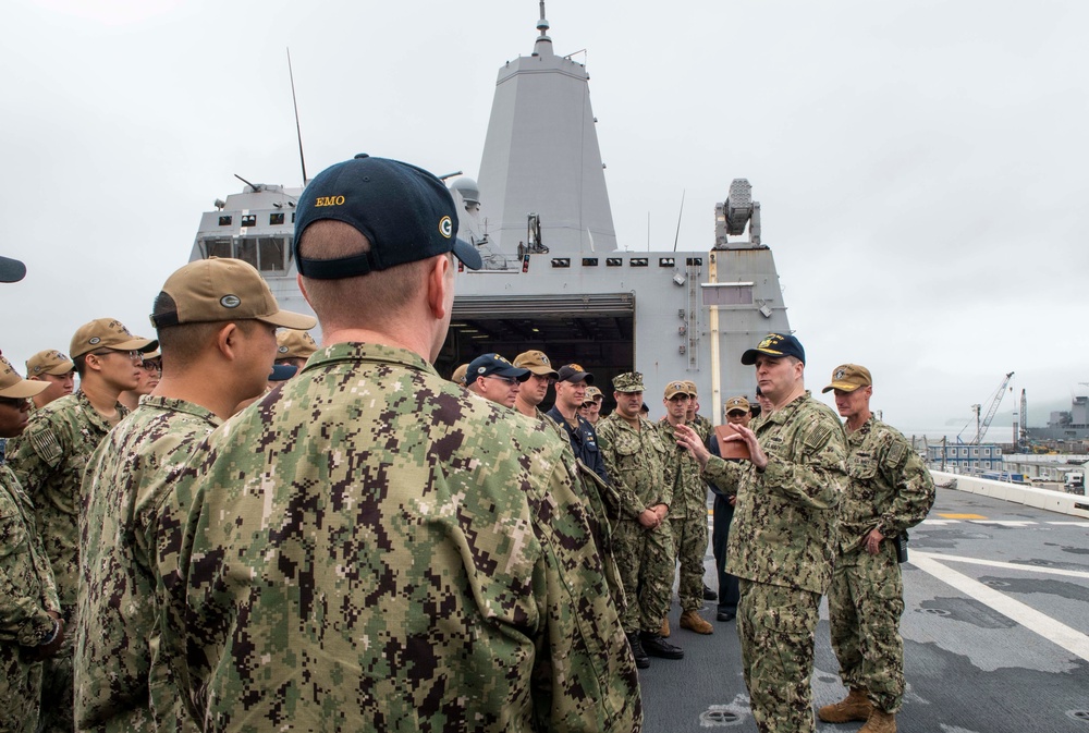 USS Green Bay Rear Adm. Kacher Visit