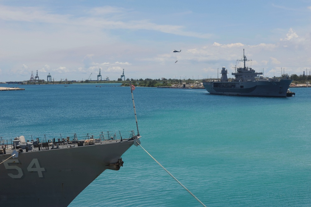 USS Blue Ridge Visits Guam