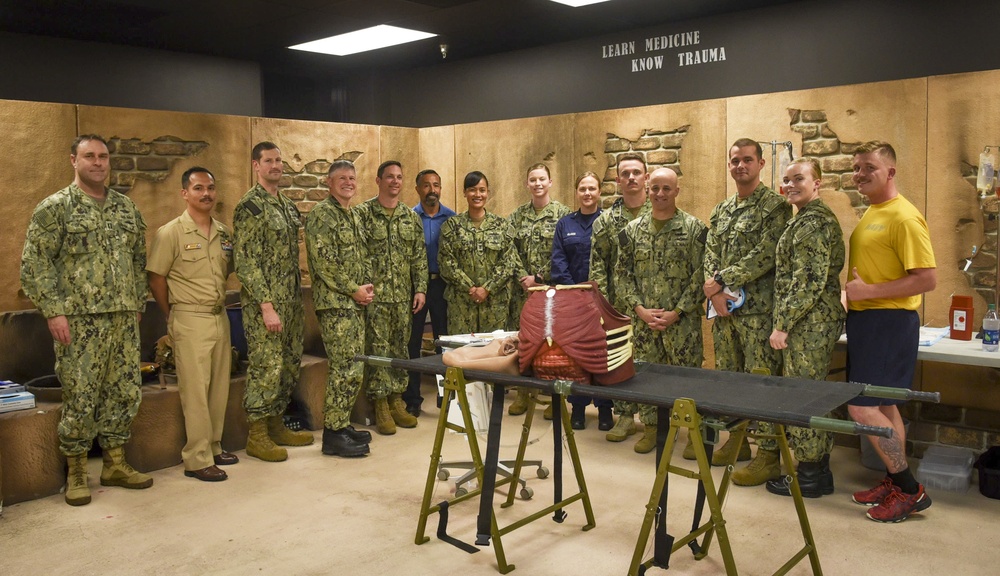 MCPON Visits Surface Warfare Medical Institute Sailors