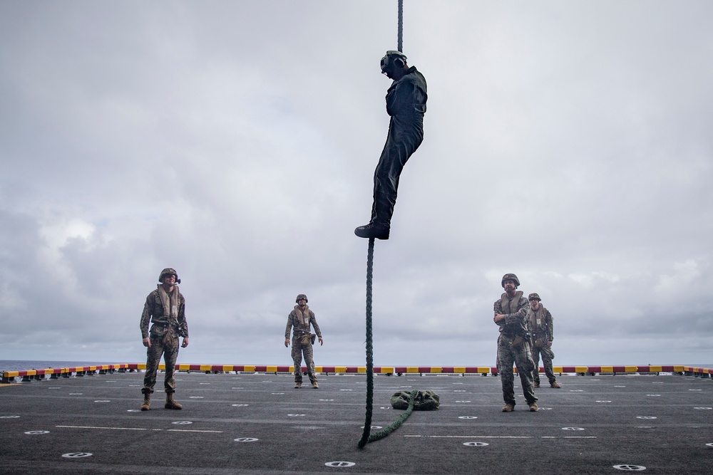 Lima Company Fast Rope Training