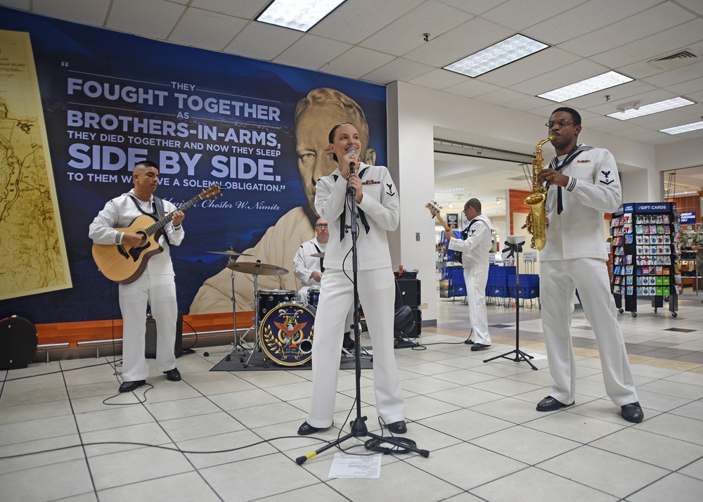 Seventh Fleet Band performs at Naval Base Guam