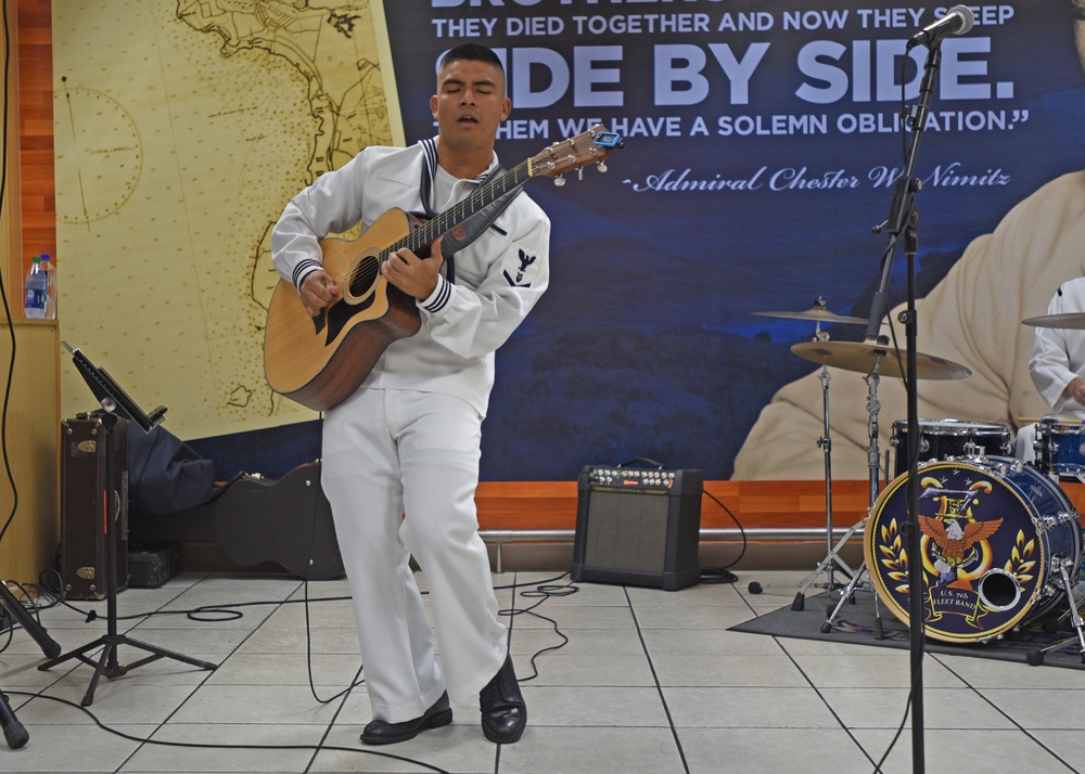 Seventh Fleet Band performs at Naval Base Guam