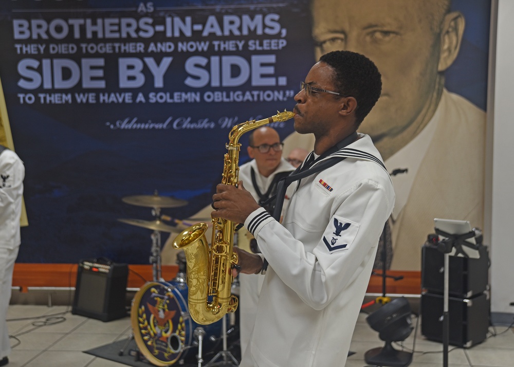 Seventh Fleet Band performs at Naval Base Guam