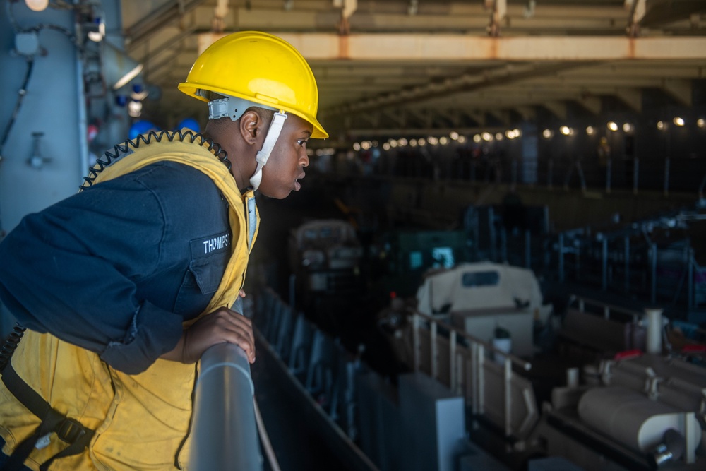 USS Harpers Ferry Conducts Well Deck Operations