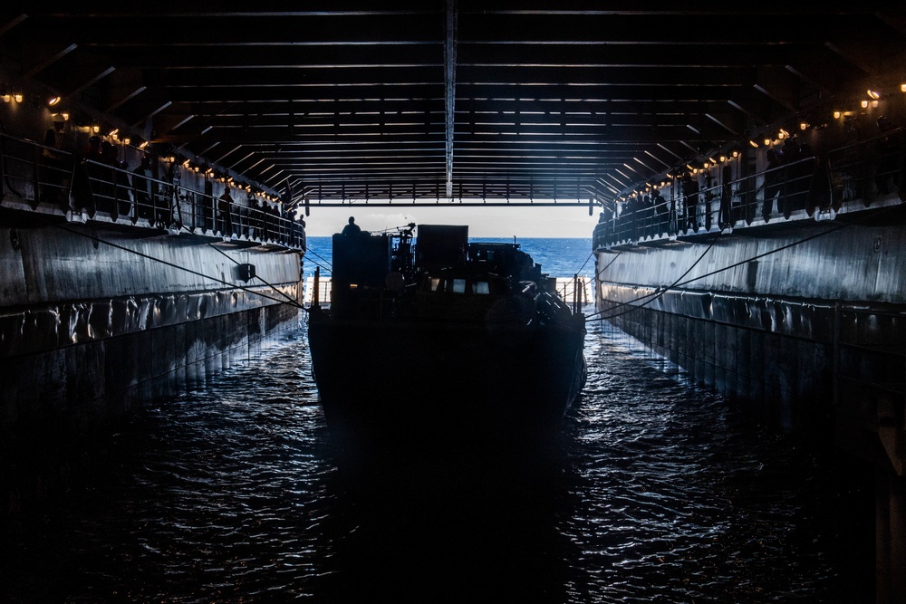 USS Harpers Ferry Conducts Well Deck Operations