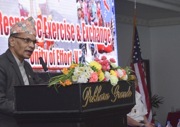 Nepali Minister of International Affairs, Law, Gandhi Providence Commences 2019 DREE-Nepal
