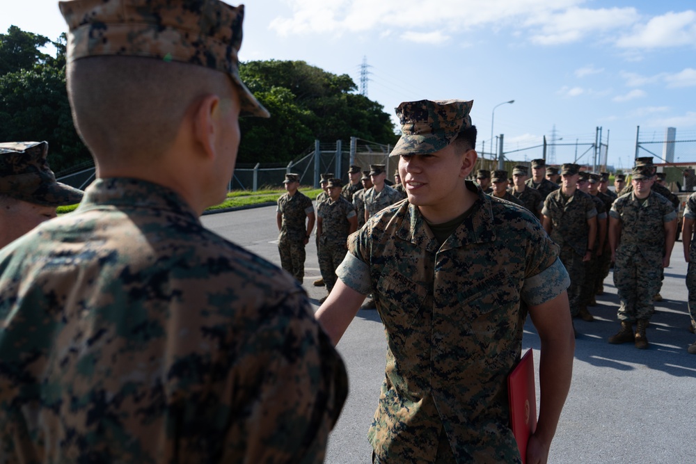 3/12 Marines receive the Navy and Marine Corps Achievement Medal