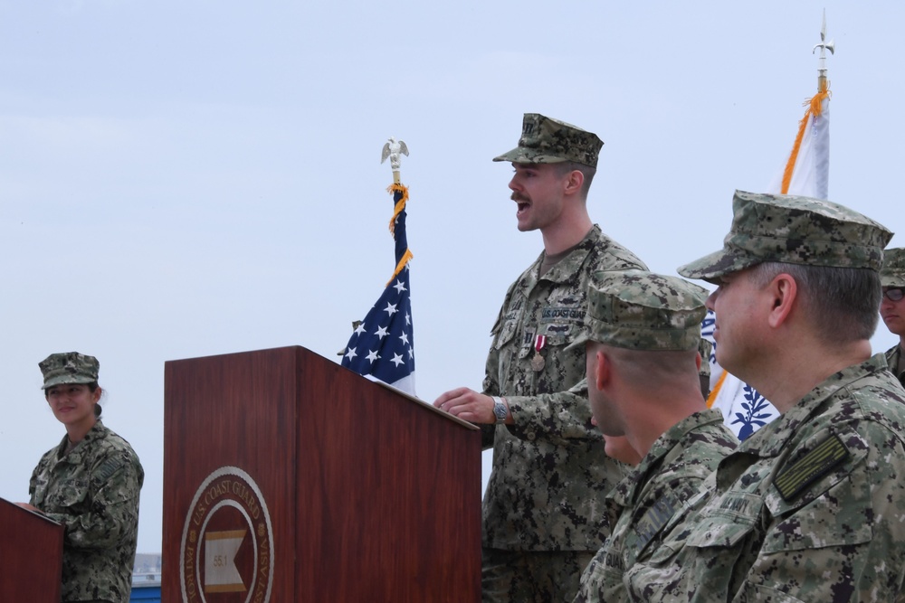 U.S. Coast Guard Cutter Monomoy Holds Change of Command Ceremony