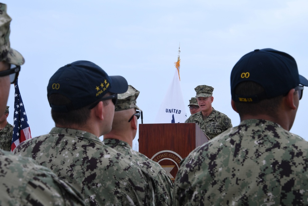 U.S. Coast Guard Cutter Monomoy Holds Change of Command Ceremony