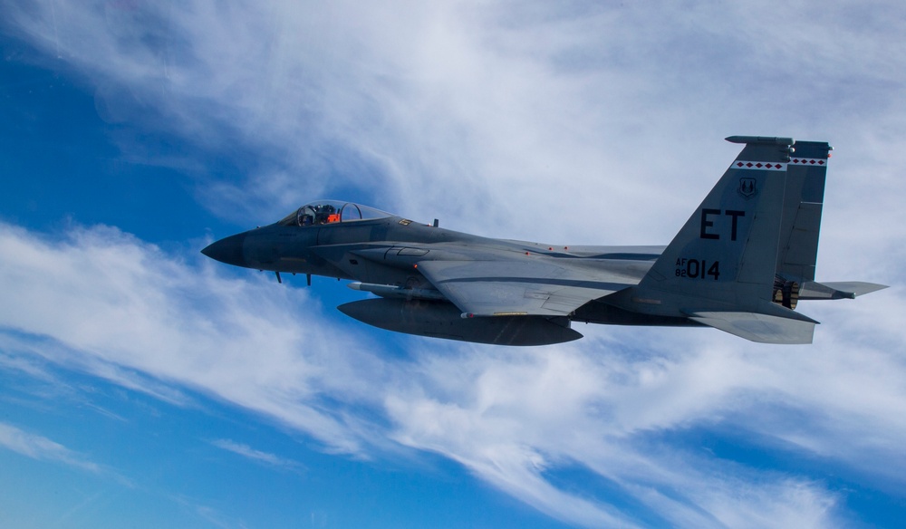 F-15C Training Mission Over Gulf