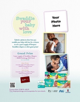 Exchange Giving Away Year’s Supply of Diapers in Swaddle Your Baby Photo Contest