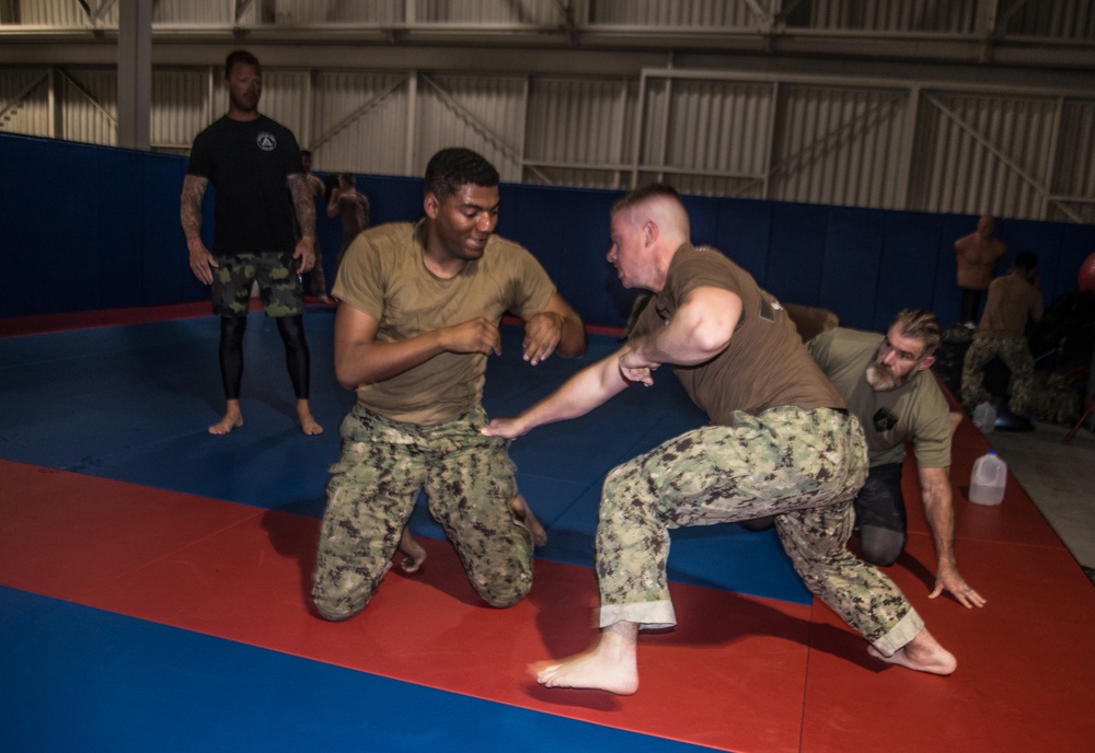 CRG 1 Conducts Combatives Training as part of Tactical Convoy Team Course.