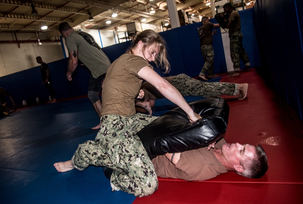 CRG 1 Conducts Combatives Training as part of Tactical Convoy Team Course.