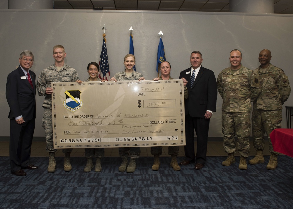 Tyndall Airmen receive scholarships for education