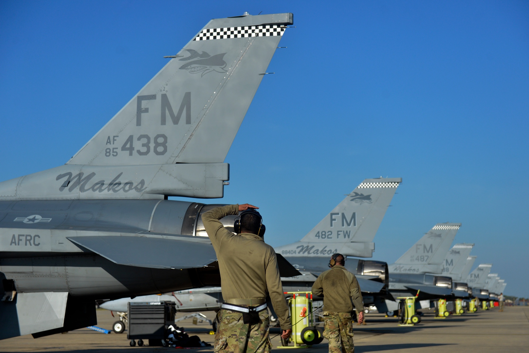 DVIDS - Images - Air Force Reserve F-16's deploy to RAF