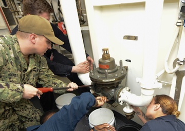 Nimitz Sailors Replace Control Valve