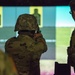 Dental Clinic Soldiers Practice Firing at the Engagement Skills Trainer