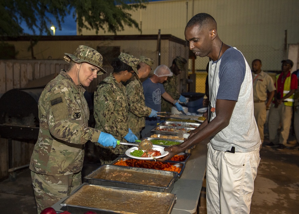Iftar service at Camp Lemonnier