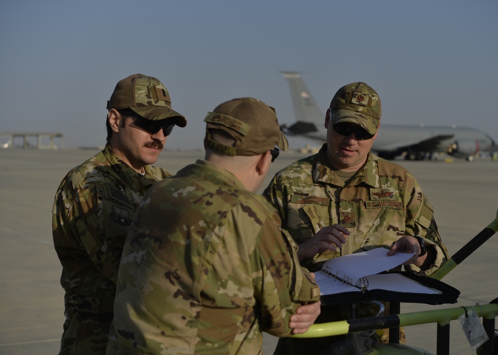 28th EARS conduct aerial refueling operations