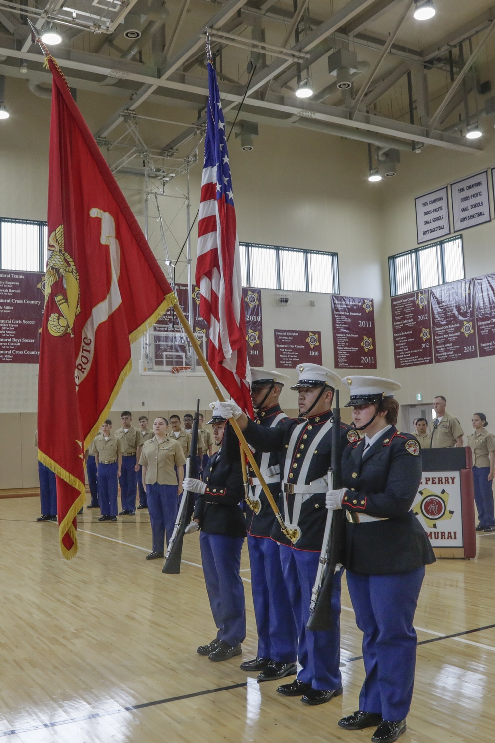 M.C. Perry High School JROTC hosts Memorial Day ceremony