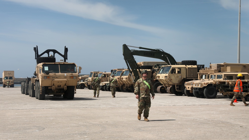 Equipment for U.S. Army Europe summer exercises arrives in theater