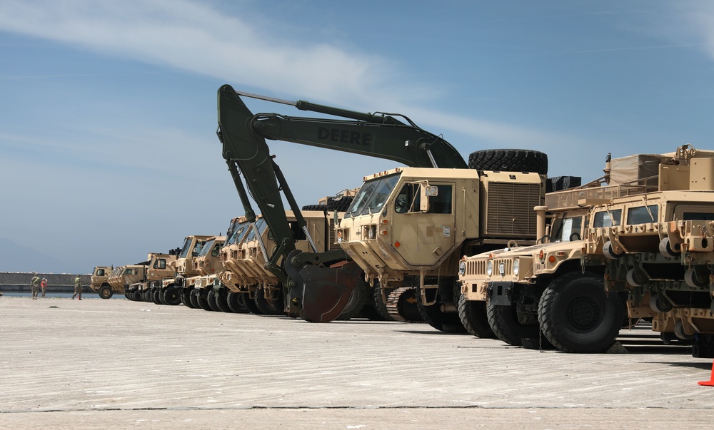 Equipment for U.S. Army Europe summer exercises arrives in theater