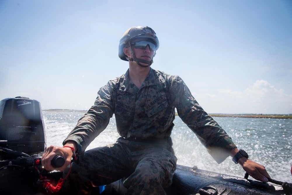 2nd ANGLICO conducts Zodiac familiarization training with NATO allies