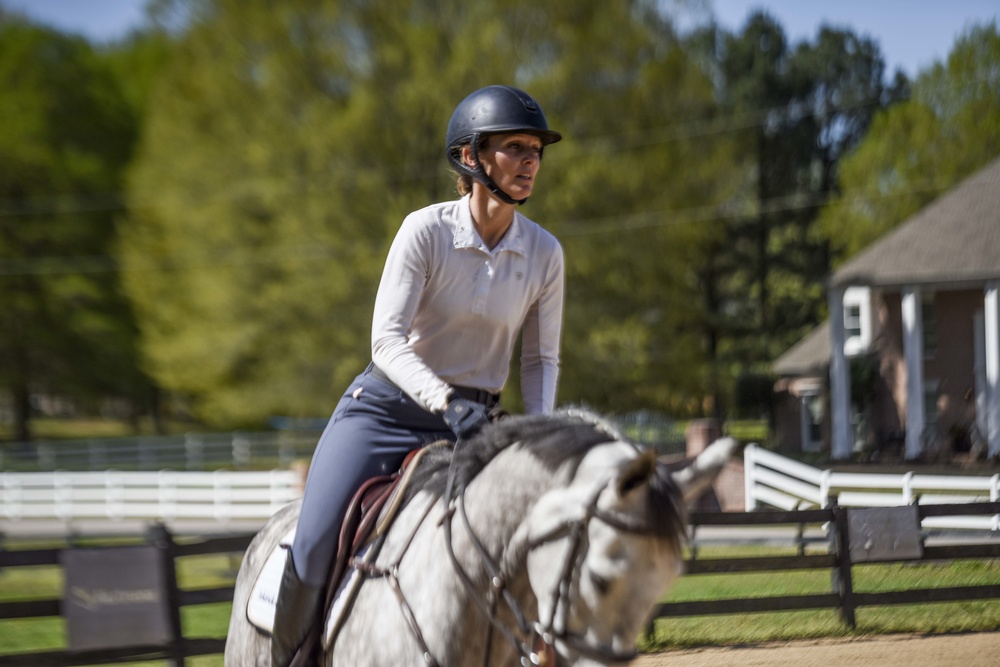 ¬ From cockpit to saddle, Columbus AFB Airman excels in both