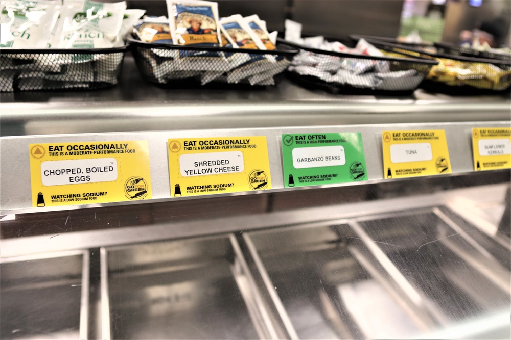 Fort McCoy’s Food Services supports nutritional fitness through Go 4 Green food labeling