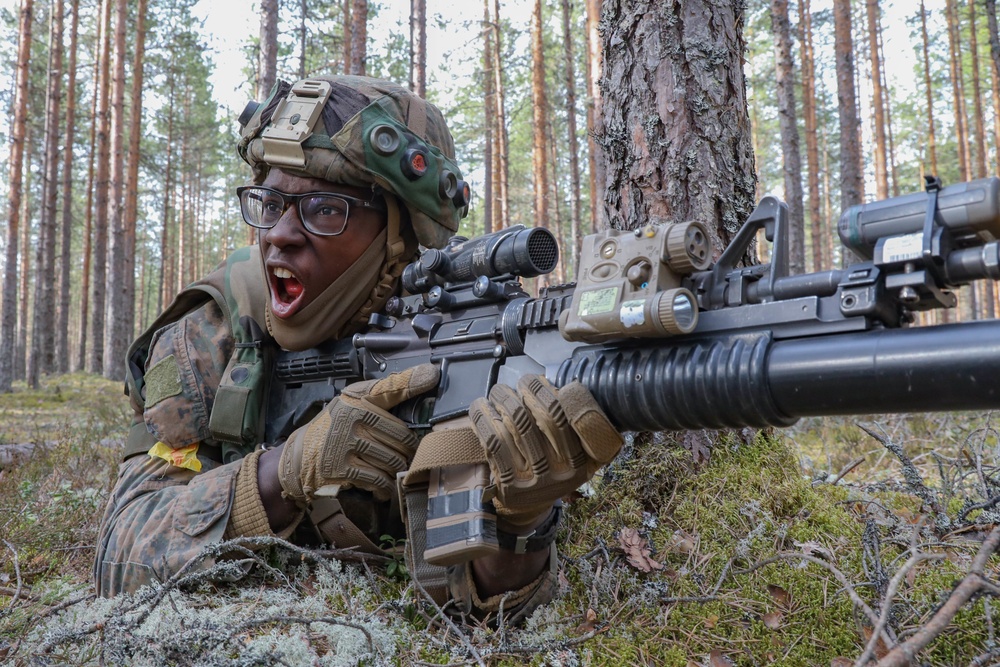2nd Light Armored Reconnaissance Force-on-Force Training with Finnish Army during Arrow 19